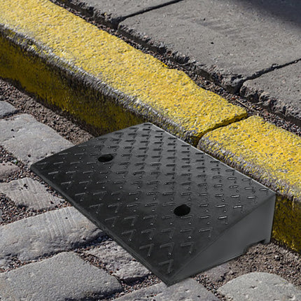 NAIZY 2 gab. apmales rampas gumijas 10 cm augsts durvju slieksnis rampa pārnēsājama gumijas rampa neslīdoša piekļuves rampa durvju slieksnis automašīnai, ratiņkrēslam