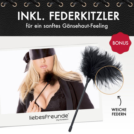 Liebesfreunde® Sex Paddle iesk. Spalvu kutinātājs, BDSM pātagas seksa rotaļlieta pāriem, SM pātaga, crop, bondage aksesuārs