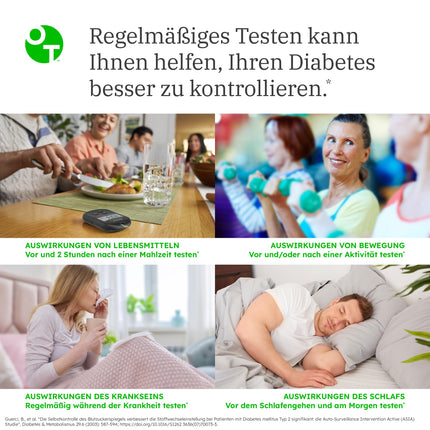 OneTouch Select® Plus asins glikozes testa strēmeles I 50 strēmeles I 1 iepakojums I asins glikozes mērīšanai diabēta (cukura slimības) gadījumā