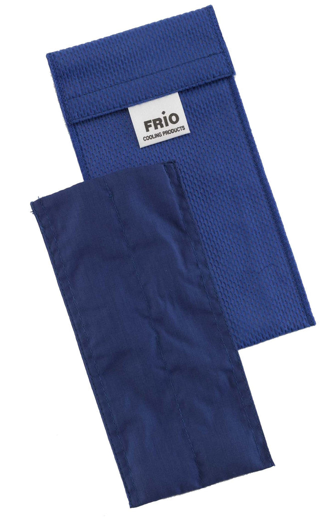FRIO DOUBLE diabēta insulīna dzesēšanas soma 18 x 8 cm zila | Līdz 2 insulīna pildspalvām | Atdzesē ar aukstu ūdeni | Nav nepieciešami ledus maisiņi | Atkārtoti lietojams