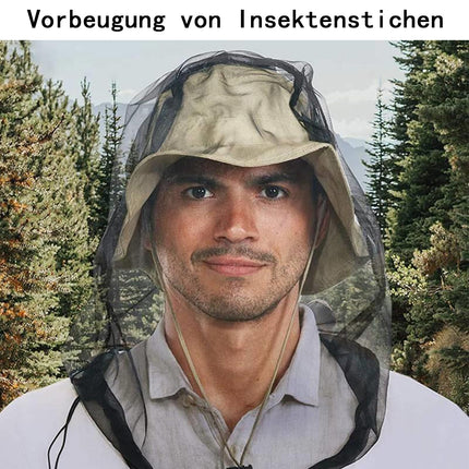 Galvas tīkls sejas sietam, 3 iepakojumi - kukaiņu aizsardzības galvas tīkls, kukaiņu aizsardzības bišu sieta galvas tīkls, izmanto pārgājieniem, kempingam, alpīnismam, makšķerēšanai, biškopībai