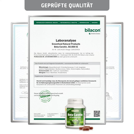 Beta karotīns, 50 000 SV (30 mg), 120 veģetārās kapsulas, augsta deva — A vitamīna priekštecis (acu, ādas aizsardzībai). Vegāns.