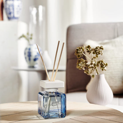 ipuro - Essentials istabas aromāts Saulains pludmales laiks 50ml | Telpas atsvaidzinātājs ar greipfrūta, citrona un baltā muskusa aromātu | Difuzors ar nūjiņām | Gaisa atsvaidzinātājs mājām