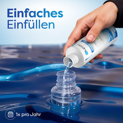 blupalu ūdensgultas kondicionieris Premium Care – 8 x 250 ml – ūdensgultas kondicionieris pret smakām un aļģēm, paredzēts visiem ūdens matračiem un sistēmām no visiem pazīstamākajiem ražotājiem.