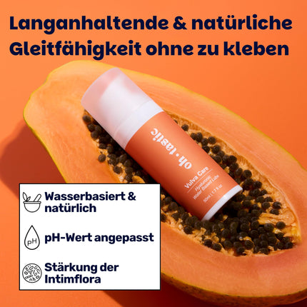 Dabīgs jutīgas ādas lubrikants ar hialuronskābi sievietēm - uz ūdens bāzes veidots intīmais gels sausumam, pH draudzīgs lubrikants, uz ūdens bāzes veidots lubrikants ar pienskābi - ohtastic - (50ml)