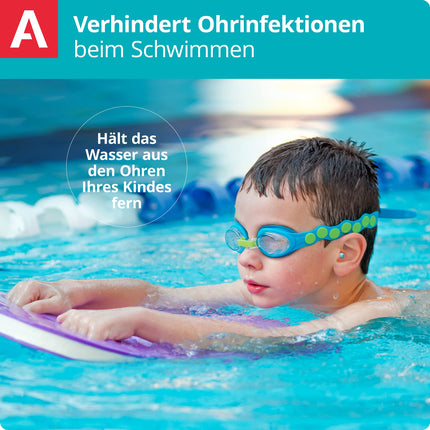 Alpine Pluggies bērnu ausu aizbāžņi - Bērniem un maziem ausu kanāliem - Lidošanai un peldēšanai - Ērts hipoalerģisks materiāls - Atkārtoti lietojami dzirdes aizsargi