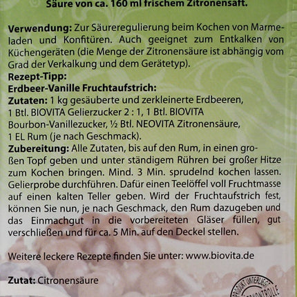 BioVita citronskābe (10 g)