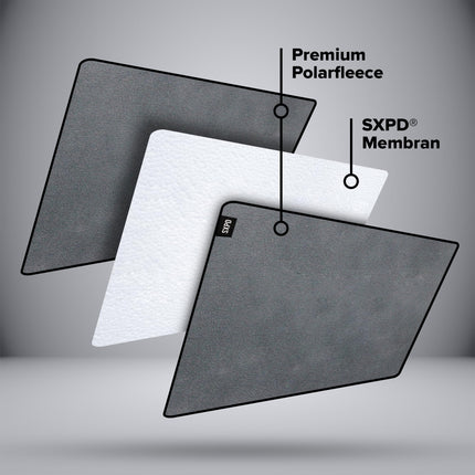 SXPD® — Seksa sega — Oriģinālā | pelēks 120x120cm | ūdensnecaurlaidīga mīlas sega, kas izgatavota no mīkstas polārās vilnas | Matrača virsmatracis — mazgājams, absorbējošs un ilgtspējīgs | Oeko-TEX® standarts 100