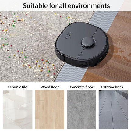 Pašlīmējoša durvju sliekšņa rampa, elastīga ratiņkrēslu rampa, PVC sliekšņa rampa ar kabeļu kanālu, apmales rampa ratiņkrēsliem, slaucīšanas roboti, skrejriteņi (pelēka, 7,5 x 1 x 90 cm)