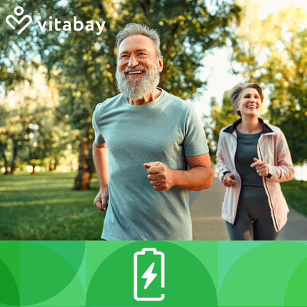 Vitabay koenzīms Q10 ubikinols 200 mg kapsulas augsta deva - 60 kapsulas ubikinols laboratoriski pārbaudīts un bez nevēlamām piedevām - dabīgs Q10