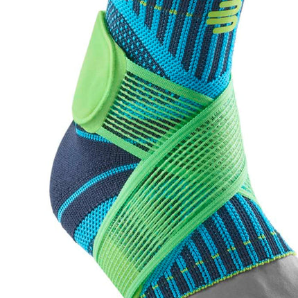 BAUERFEIND potītes atbalsts Unisex, 1 potītes atbalsts sportam, piemēram, futbolam, fitnesam vai skriešanai, novērš sastiepumus, zils, M