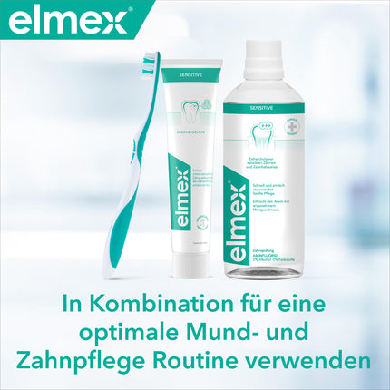 elmex Sensitive zobu pasta 2x75ml – maiga zobu tīrīšana un aizsardzība jutīgiem zobiem – klīniski pierādīta stipru zobu uzturēšanai un aizsardzībai pret kariesu