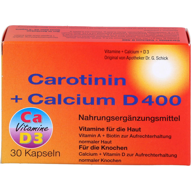 Karotinīns+Kalcijs D400 kapsulas, 71 g