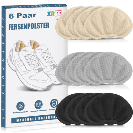 6 papēžu ieliktņu pāri, papēžu aizsargi, pašlīmējoši papēžu aizsargi, pretberzes papēžu ieliktņi, pretslīdes zolītes vīriešiem un sievietēm (pelēkā un melnā un ādas krāsā)