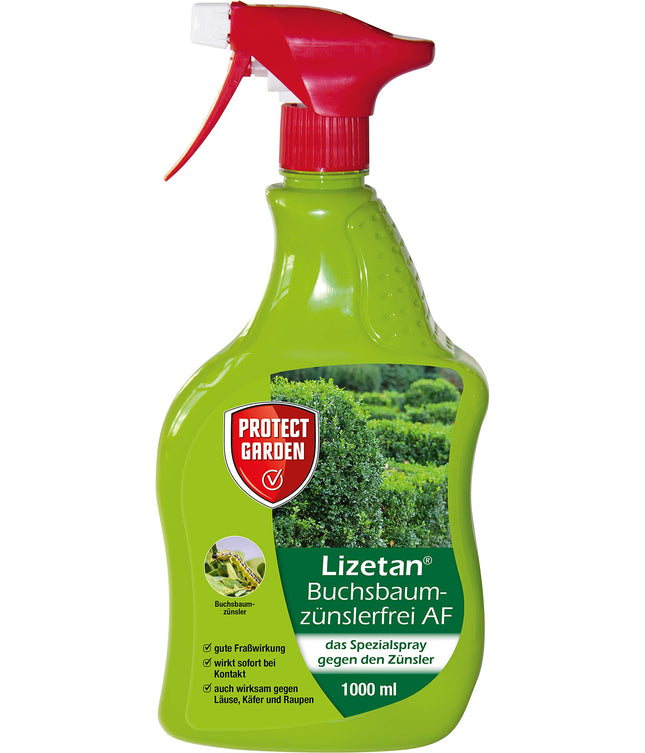 PROTECT GARDEN Lizetan Bukskoku kodēm brīvs AF, lietošanai gatavs aerosols pret bukskožu kodēm, 1 litrs