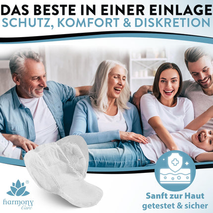 Harmony Care® Men SUPER absorbējošie urīna nesaturēšanas ieliktņi vīriešiem ar vieglu vai vidēji smagu urīnpūšļa vājumu - diskrēti ieliktņi vīriešiem ar urīna nesaturēšanu - 20 gabali