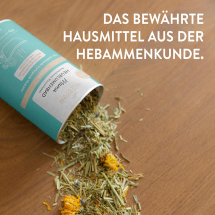 MABYEN Hayflower Sitz Bath 50g | Grūtniecība — vannas piedeva Grūtniecība — dabiska dzemdību sagatavošana kā tvaika vanna vai sēžamā vanna — atslābina iegurņa pamatnes muskuļus un samazina starpenes plīsumu risku