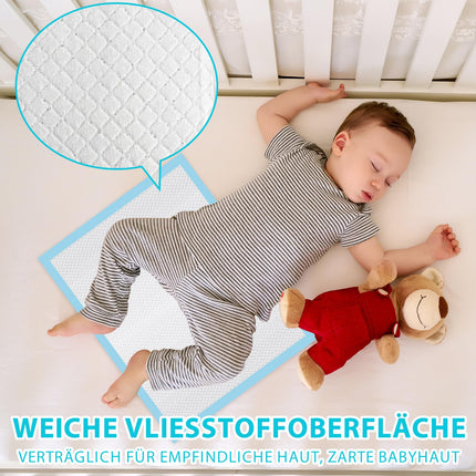 Vabrloy 100 Stück Betteinlagen Inkontinenz Einweg,Wickelunterlagen Einweg 33x45 cm,wasserdichte und Ultra-saugfähige,Inkontinenz-Bettunterlagen Einweg Inkontinenzunterlagen für ErWegwerf-Bettpads
