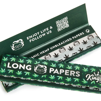6x Granny's® jaunās organiskās, plānās, garās papīrītes, kas izgatavotas no kaņepēm | 108 x 45 mm | 36 nebalinātas loksnes | King izmēra | bioloģiskās kaņepes
