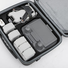 Hensych Mini 4 Pro pārnēsāšanas soma, cieta soma, ūdensnecaurlaidīga uzglabāšanas soma, RC piederumi, ceļojumu soma DJI Mini 4 Fly More Combo ar DJI RC 2/RC N2 dronu piederumiem (Hexapower daudzfunkcionāls komplekts)