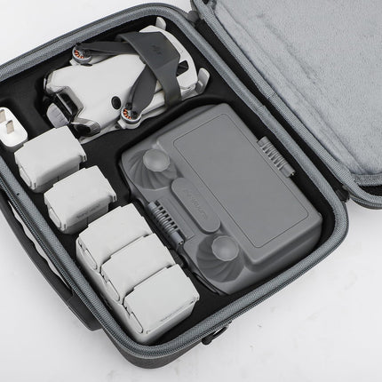 Hensych Mini 4 Pro pārnēsāšanas soma, cieta soma, ūdensnecaurlaidīga uzglabāšanas soma, RC piederumi, ceļojumu soma DJI Mini 4 Fly More Combo ar DJI RC 2/RC N2 dronu piederumiem (Hexapower daudzfunkcionāls komplekts)