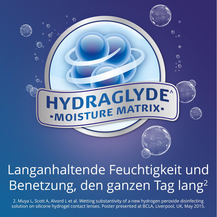 Aosept Plus ar Hydraglyde kontaktlēcu šķīdumu, lielapjoma iepakojums, 2 x 360 ml