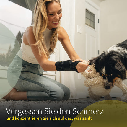 BraceUP plaukstas locītavas balsts ar metāla kreiso un labo roku - plaukstas locītavas ortoze, plaukstas saites, tendinīta ārstēšanai (S/M, labā roka)