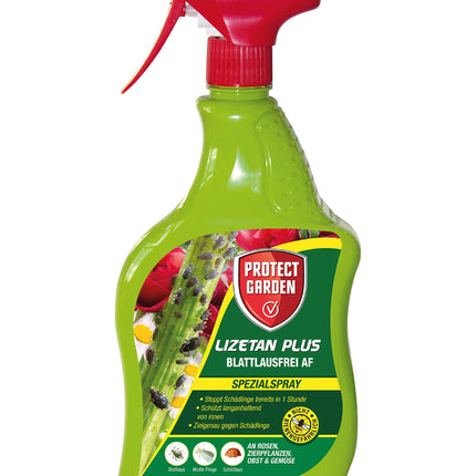 PROTECT GARDEN Lizetan Plus Aphid-Free AF ​​​​speciālais aerosols pret laputīm rozēm, dekoratīvajiem augiem, augļiem un dārzeņiem, 1 litrs