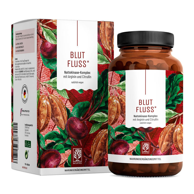 NATURTREU® Blood Flow augstas devas L-arginīna kapsulas ar citrulīnu – augstākās kvalitātes L-arginīna bāzes komplekss, L-arginīns (AAKG), L-arginīna HCl – 180 vegānas kapsulas, ražotas Vācijā un laboratorijā pārbaudītas