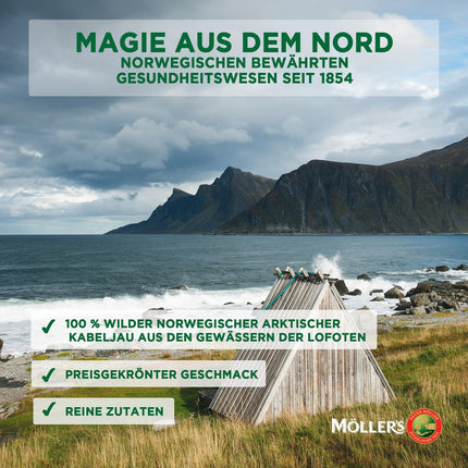 Möller's Omega 3 mencu aknu eļļa | Ziemeļvalstu Omega 3 uztura bagātinātājs ar EPA, DHA, A, D un E vitamīniem | Izcilas garšas balva | Augstas tīrības dabīgs | 165 gadus vecs zīmols | Citrons | 500 ml