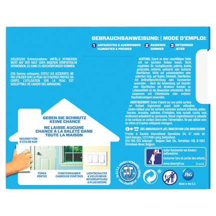 Meister Proper Dirt Eraser Original, dzēšgumijas sūklis spīdīgām virsmām, 2 gab. iepakojumā