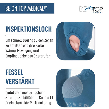 BeOnTop kompresijas zeķes sievietēm, kompresijas zeķes vīriešiem 18-23 mmHg unisex - trombozes zeķes sievietēm, trombozes zeķes vīriešiem, trombozes zeķes lidojumam, trombozes zeķes