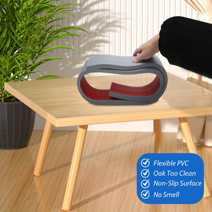 Durvju sliekšņa rampas, sliekšņa rampa, PVC ratiņkrēslu rampa, neslīdoša virsma, gumijas rampa, sliekšņa rampa ratiņkrēsliem, ratiņiem, staigulīšiem vai e-skrejriteņiem (pelēka, 90 x 8 x 2 cm)