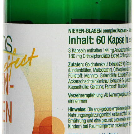 Bios effect nieru-urīnpūšļa komplekss, 60 kapsulas, 1 iepakojums (1 x 31 g)