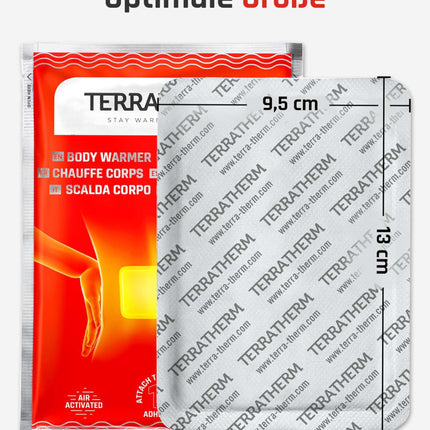 TerraTherm siltuma plāksteri mugurai, kaklam un pleciem – 12 stundas nomierinoša dziļa siltuma, muguras sildītājs – ķermeņa sildītājs, pašlīmējošs un aktivizējams ar gaisu – 10 gabali