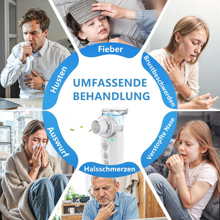 FEELLIFE inhalators bērniem, inhalators pieaugušajiem, inhalators bērniem, uzlādējams, kluss rokas inhalators Air Pro VIII ar AIMESH tehnoloģiju bērniem, pieaugušajiem, mazuļiem