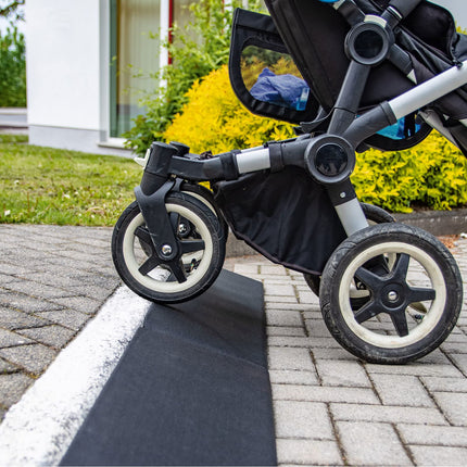 TRUTZHOLM apmales rampa 100x25x4,5 cm piekļuves rampa ratiņkrēslu rampa gumijas rampa sliekšņa rampa
