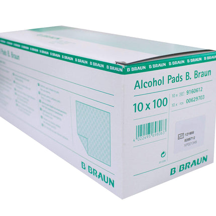 Alkohola salvetes B. Braun spirta tamponi 10 x 100 gab.