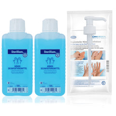 Sterillium roku dezinfekcijas komplekti ar dozēšanas sūkni iznīcina 99,9% baktēriju (2 x 500 ml)