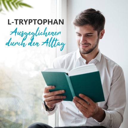 L-triptofāns - Augsta L-triptofāna deva 1000 mg uz tableti (120 vegānas tabletes) - Aminoskābe no augu fermentācijas - bez nevēlamām piedevām, bez glutēna un bez laktozes - vitaworld