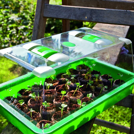 Romberg Greenhouse M (padziļinājumi izplešanās tabletēm, ūdens notekcaurulēm, pārsegam ar ventilācijas atverēm un slīdni) 10294117