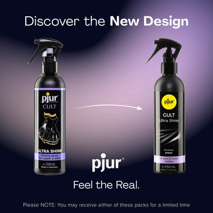 pjur CULT Ultra Shine - lateksa kopšanas līdzeklis intensīvam spīdumam bez pulēšanas - arī gumijai (250ml)
