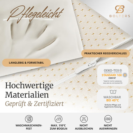 BOLTER'S ERGONOMIC Memory Foam spilvens – Ortopēdisks spilvens – Spiedienu mazinošas Memory Foam putas – 2 augstumi 9 cm/11 cm – Elpojošs pārvalks – Optimāls atbalsts kaklam un mugurkaulam