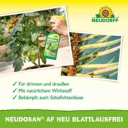 Neudorff Neudosan AF New Aphid-Free – apkaro laputis, baltmušas un zirnekļērces uz augļiem, dārzeņiem, garšaugiem un dekoratīvajiem augiem, 500 ml