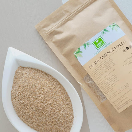 Psilija sēklu sēnalas 1 kg (2 x 500 g) - dabīgas šķiedrvielas no Green Essence - maltas psilija sēnalas - vegānisks - ar zemu ogļhidrātu saturu - ar augstu šķiedrvielu saturu - bez piedevām - keto diētā aizstāj miltus