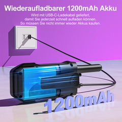 AWANFI uzlādējama rācija ar 1200mAh akumulatoru, rācija pieaugušajiem un bērniem, 16 kanālu divvirzienu radio komplekts, rācija kempingam