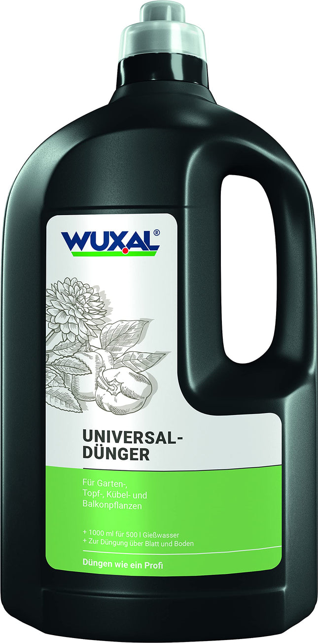 Wuxal universālais mēslojums - 2000 ml - šķidrs augu mēslojums dārzam un istabas augiem - piemērots gan kā ziedu, gan zaļo augu mēslojums