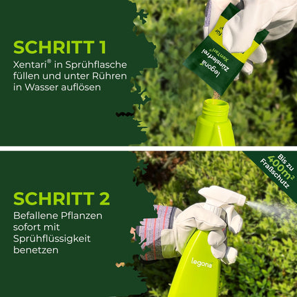 Legona® Xentari kodēm un kāpuriem nekaitīgs kastīšu kožu aerosols | Kodes, baltā kāposttauriņa un ziemas kodes bioloģiskā kontrole | Nav bīstams bitēm
