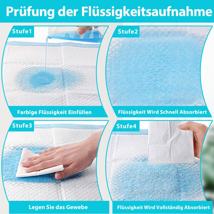 Vabrloy 100 Stück Betteinlagen Inkontinenz Einweg,Wickelunterlagen Einweg 33x45 cm,wasserdichte und Ultra-saugfähige,Inkontinenz-Bettunterlagen Einweg Inkontinenzunterlagen für ErWegwerf-Bettpads