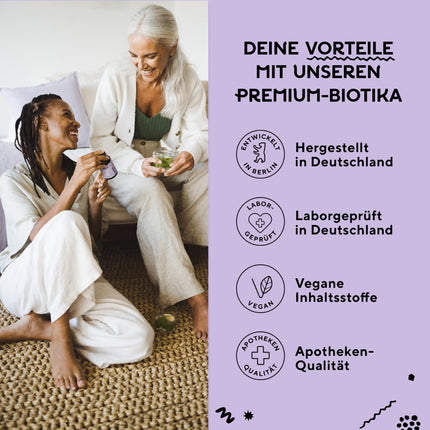 fairment SuperMicrobes® baktēriju celmi 3 miljardi CFU/dienas devā, ar cinku, vegāniski, histamīnu neitralizējoši un ar augstu devu, 60 kapsulas no Vācijas